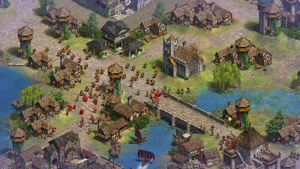 The Saxons in game, official Age of Empires II screenshot