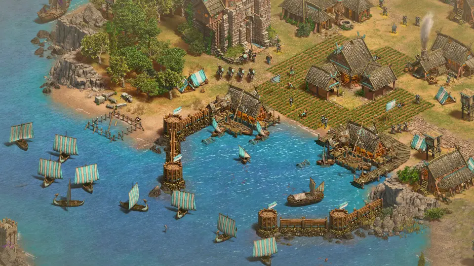 The Varangians in game, official Age of Empires II screenshot